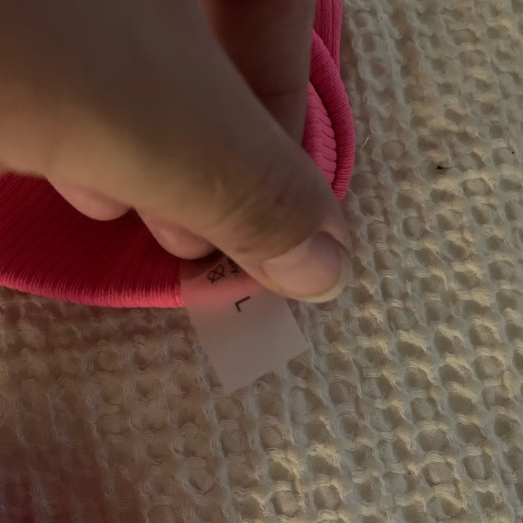 Pink Ribbed Bikini Set - Picture 3 of 3